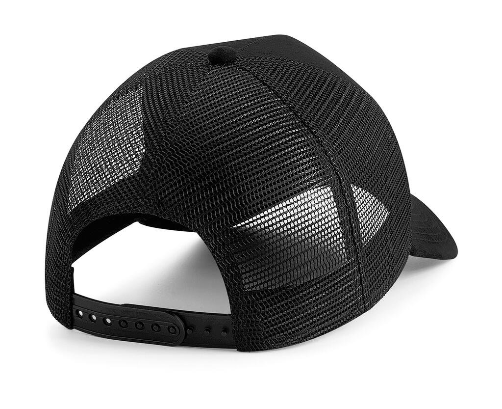 Casquette Beechfield Suede Snapback Trucker noir