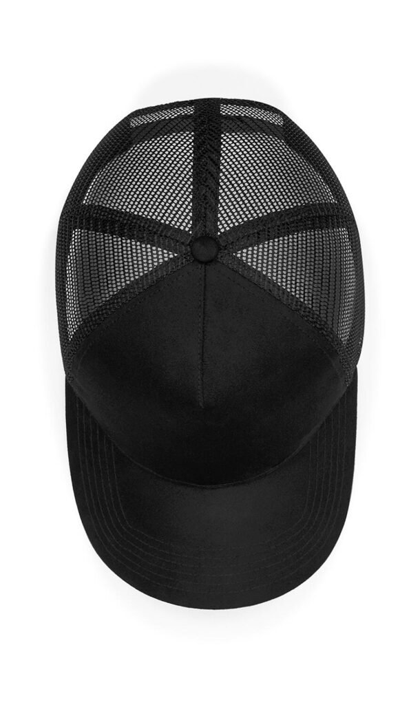 Casquette Beechfield Suede Snapback Trucker noir
