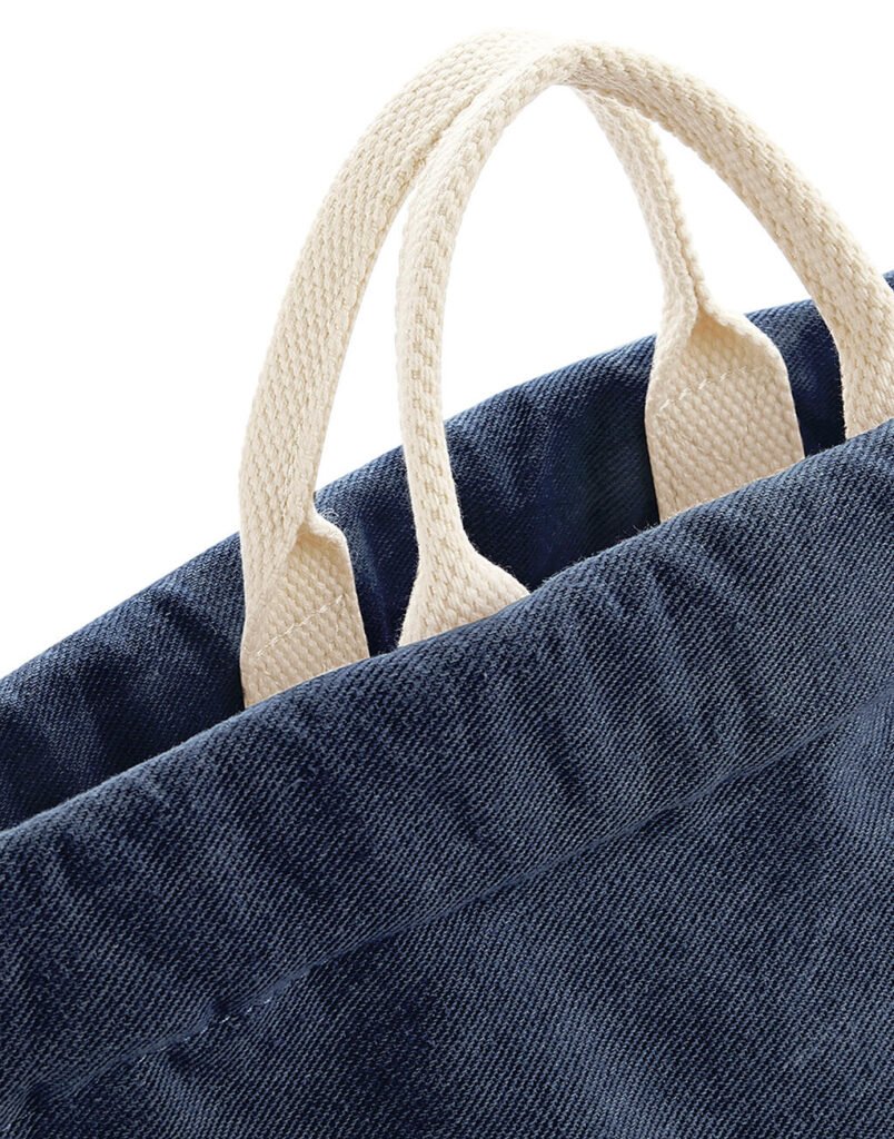 Sac à cordon Bagbase Denim Gymsac denim blue