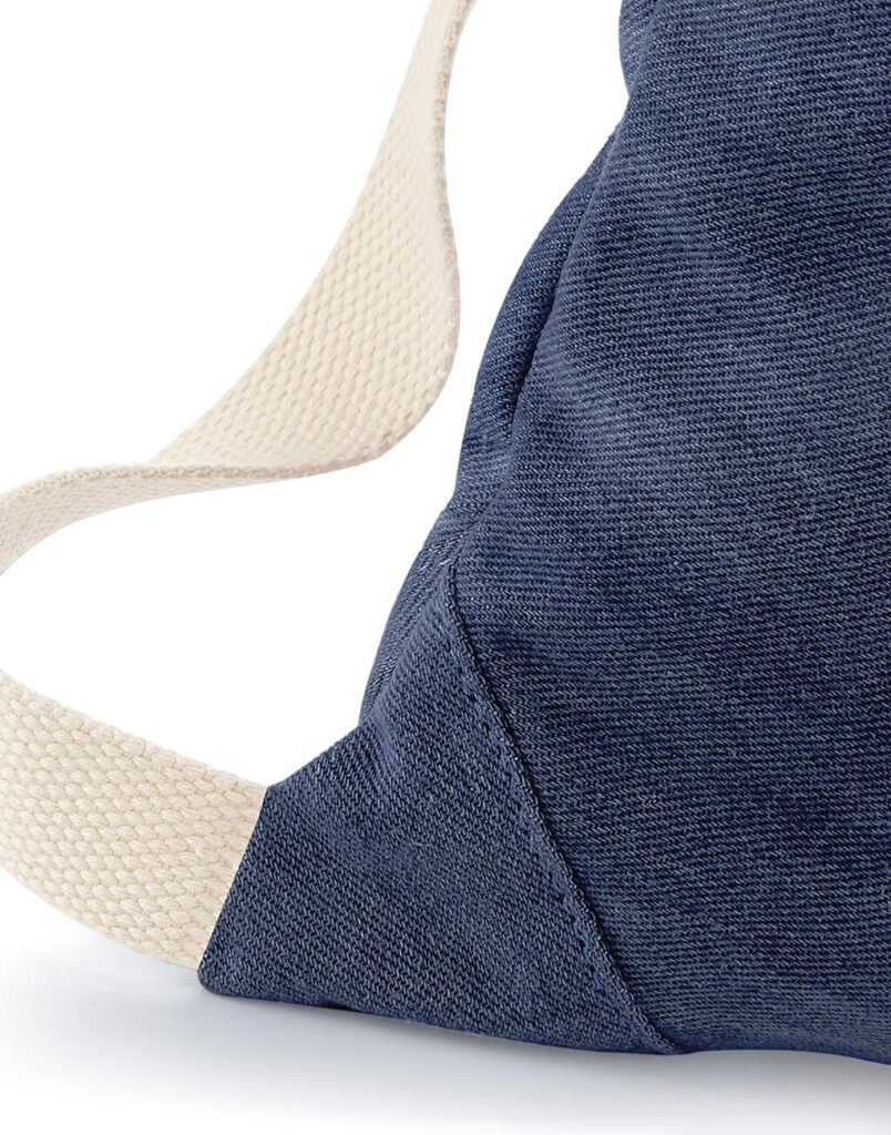 Sac à cordon Bagbase Denim Gymsac denim blue