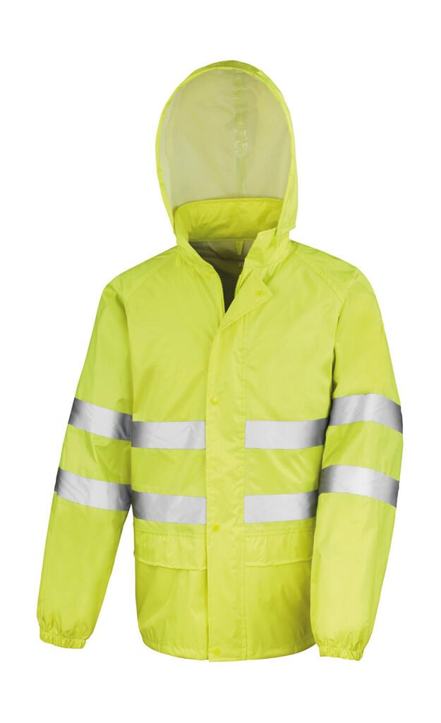 Vêtement haute visibilité Result Safe-Guard Hi-Vis Waterproof Suit jaune fluo