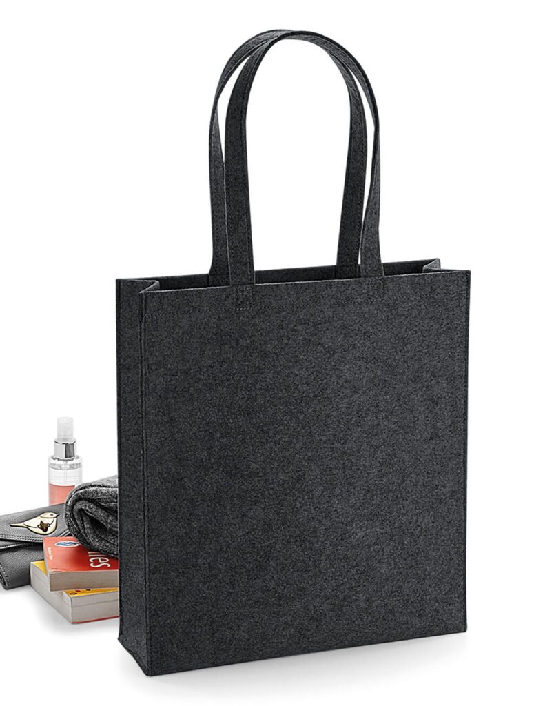 Tote bag Bagbase Felt Tote anthracite chiné
