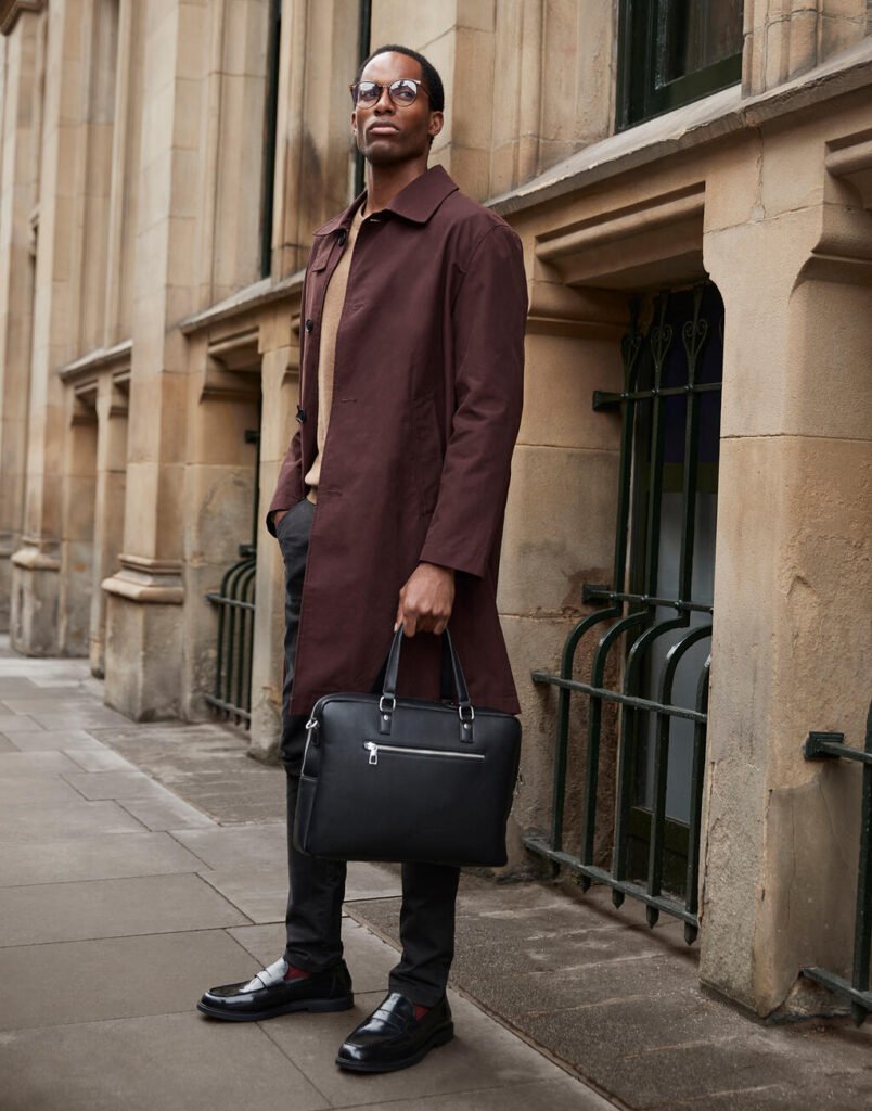 Sac Quadra Tailored Luxe Briefcase noir