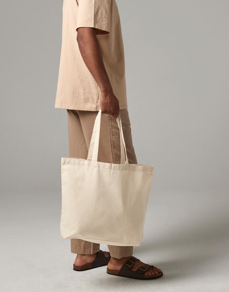 Tote bag Westford Mill Recycled Cotton Maxi Tote<P naturel