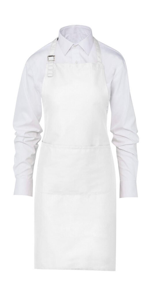 SG Accessories - BISTRO LISBON 100% Cotton Bib Apron blanc