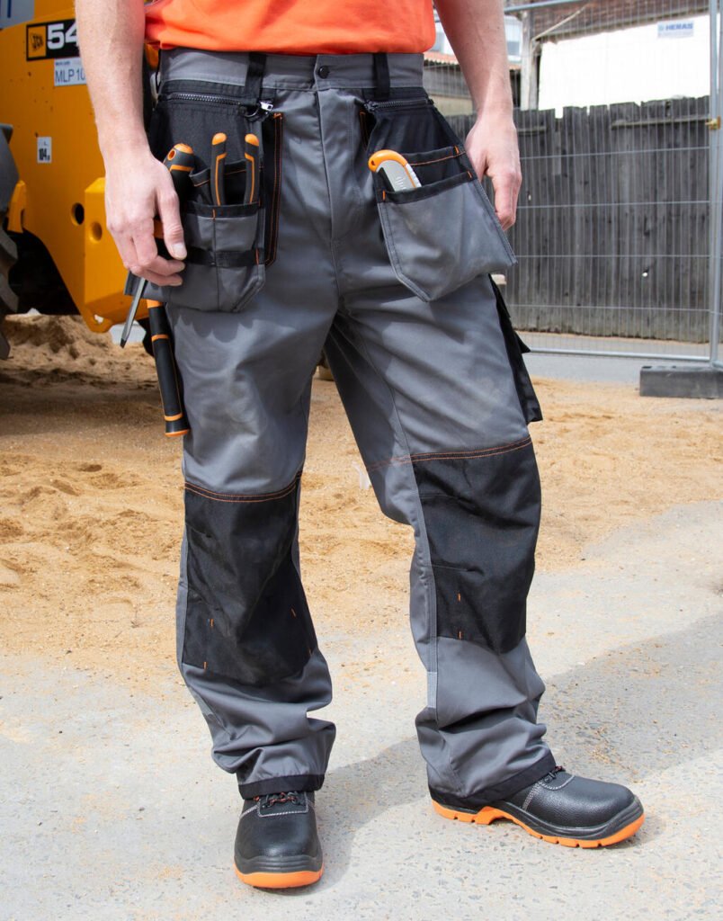 Pantalon de travail Result Work-Guard X-OVER Heavy Trouser gris / noir