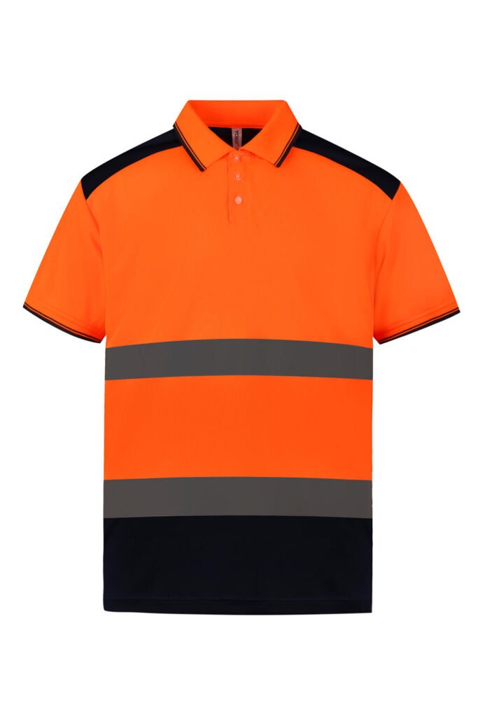 Vêtement haute visibilité Yoko Fluo 2-Tone orange fluo / marine