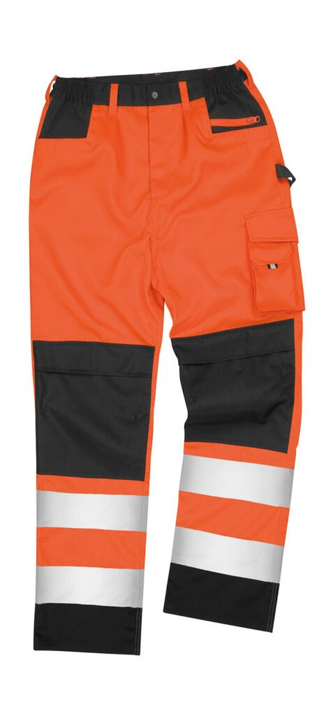 Pantalon de travail Result Safe-Guard Safety Cargo Trouser orange fluo