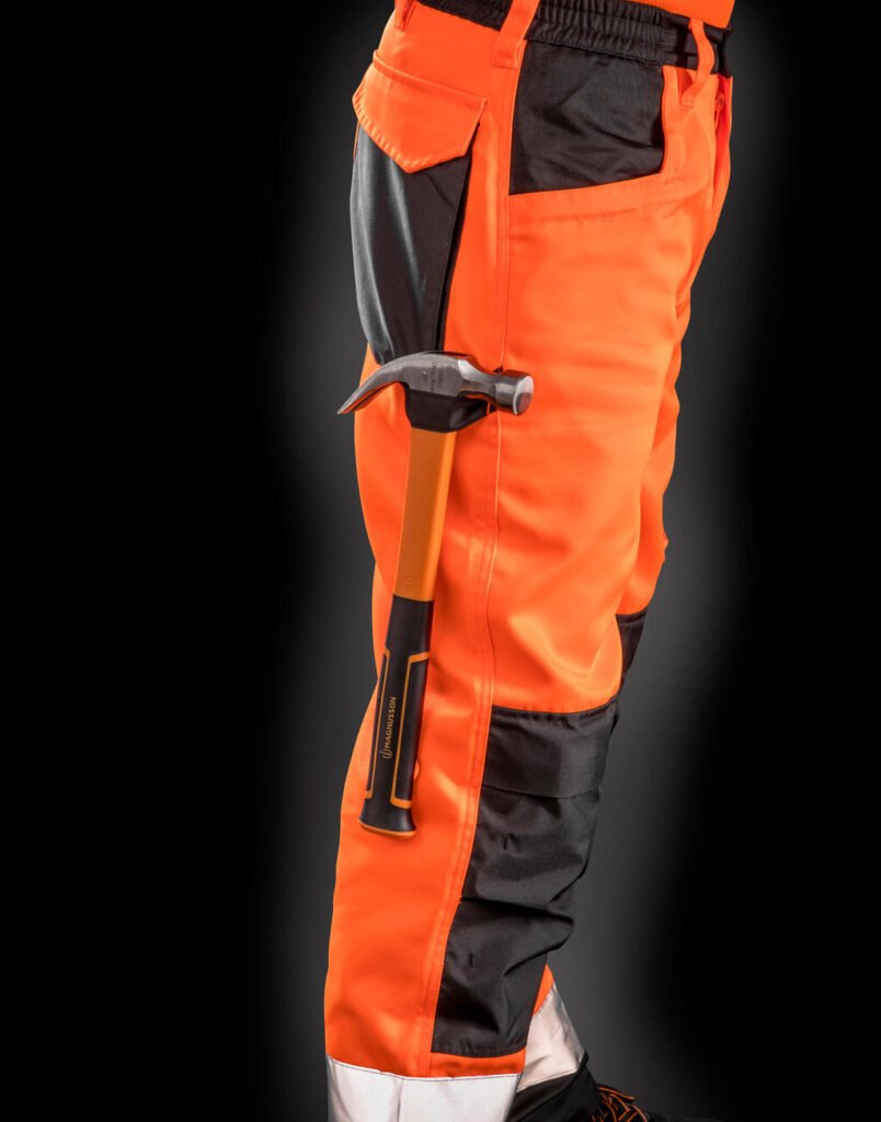 Pantalon de travail Result Safe-Guard Safety Cargo Trouser orange fluo