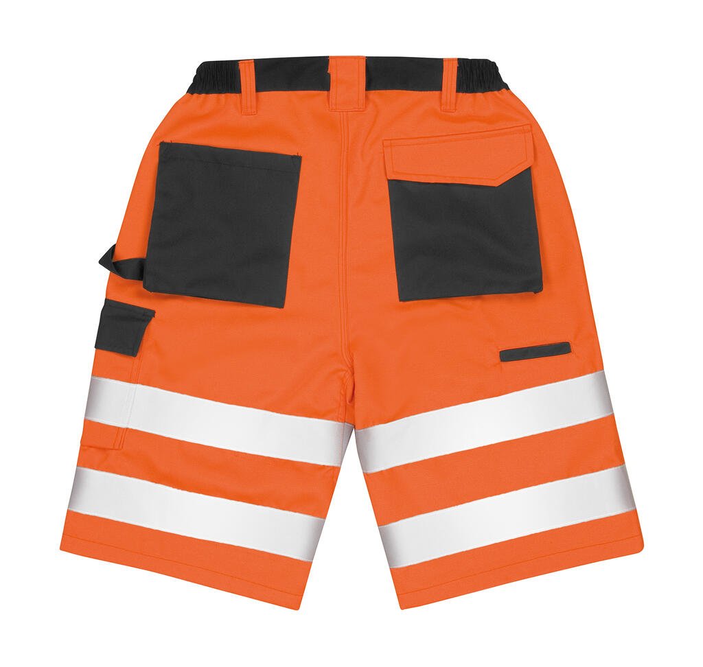 Short de travail Result Safe-Guard Safety Cargo Shorts orange fluo