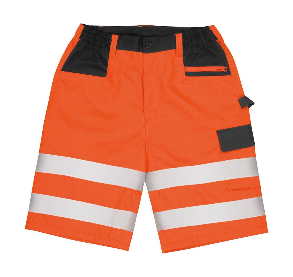 Short de travail Result Safe-Guard Safety Cargo Shorts orange fluo