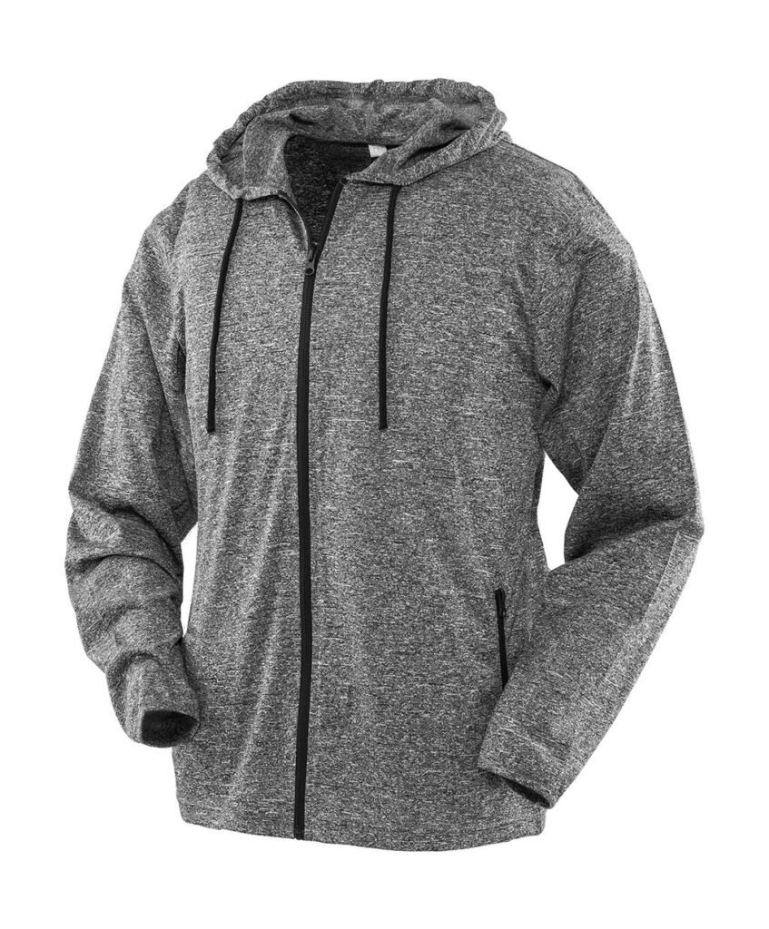 Haut de sport Spiro Tee-Jacket gris chiné