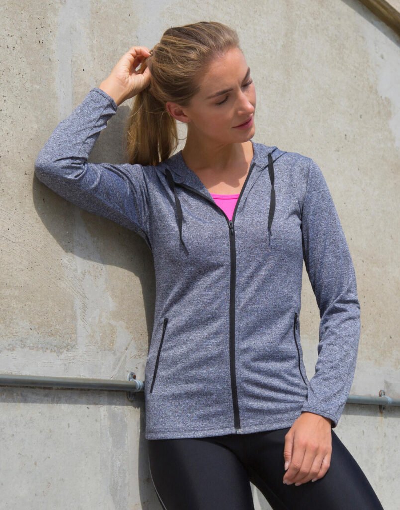 Haut de sport Spiro Tee-Jacket gris chiné