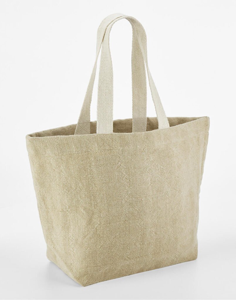 Tote bag Westford Mill Soft Washed Jute Beach naturel
