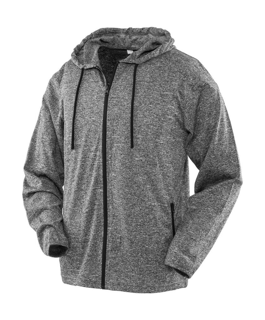 Haut de sport Spiro Tee-Jacket gris chiné