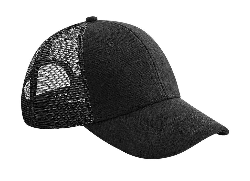 Casquette Beechfield Jersey Athleisure Trucker noir