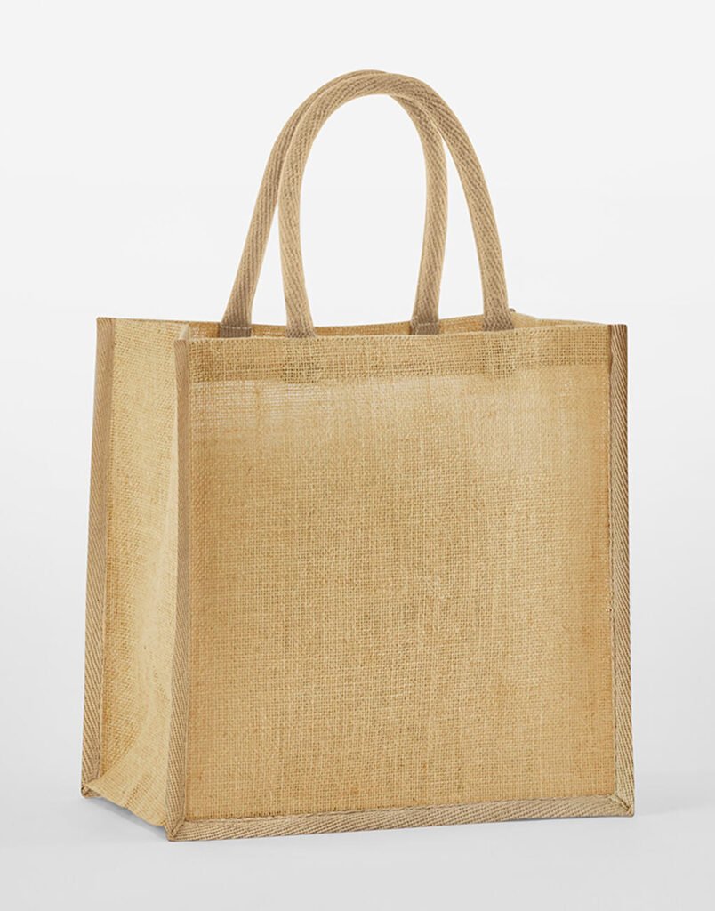 Tote bag Westford Mill Natural Starched Jute Mini Gift naturel