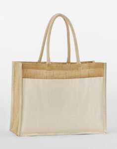 Cotton Pocket Natural Starched Jute