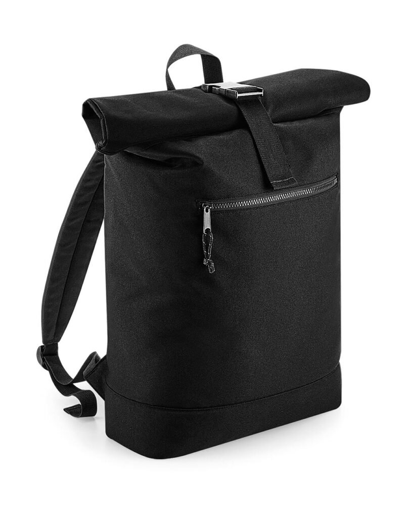 Sac Bagbase Recycled Roll-Top Backpack noir