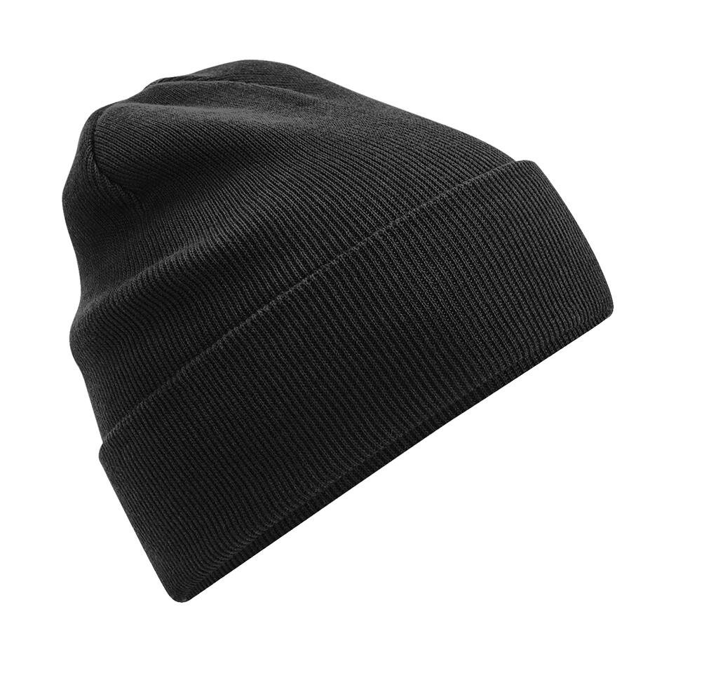 Bonnet Beechfield Organic Cotton Original Cuffed noir