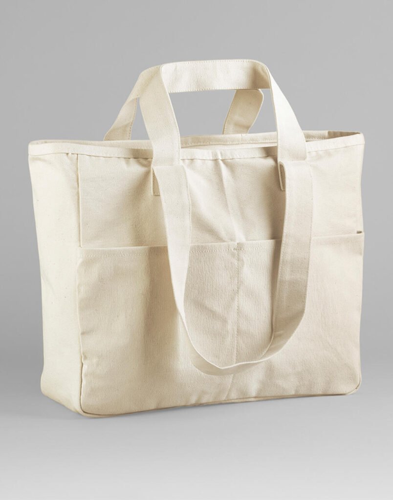 Tote bag Westford Mill Double Handle Cargo Pocket Tote naturel