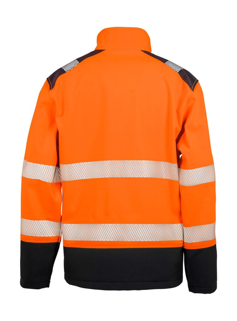 Result Safe-Guard Printable Ripstop Safety Softshell orange fluo / noir