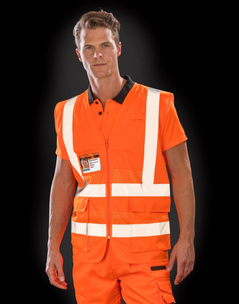 Veste Result Safe-Guard Executive Cool Mesh Safety Vest orange fluo