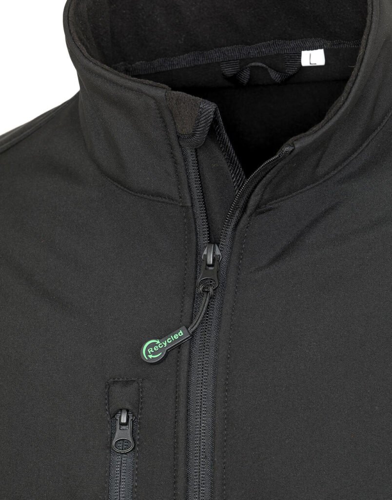 Result Recycled Recycled 3-Layer Printable Softshell noir