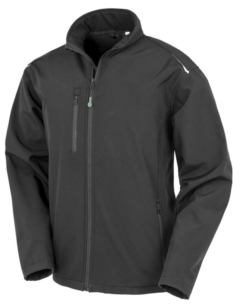 Result Recycled Recycled 3-Layer Printable Softshell noir