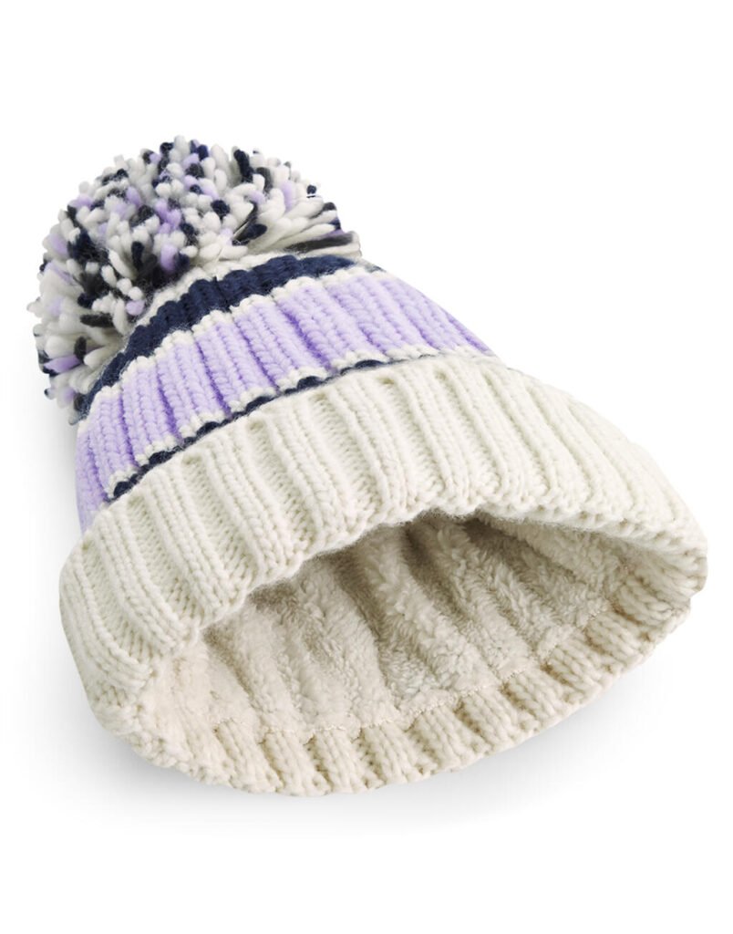Bonnet Beechfield Hygge Striped blueberry cheesecake