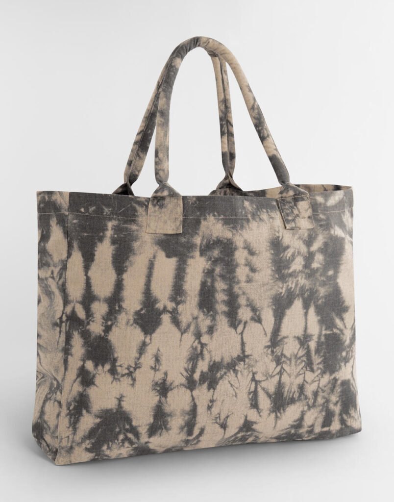 Tote bag Westford Mill Tie Dye Canvas Tote sand black tie dye