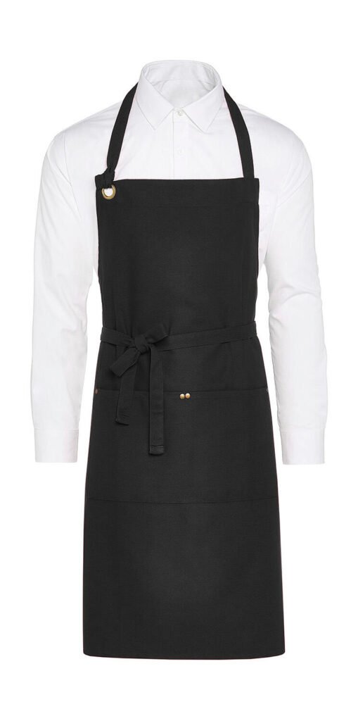SG Accessories - BISTRO PROVENCE - Eyelet Bib Apron Pocket noir