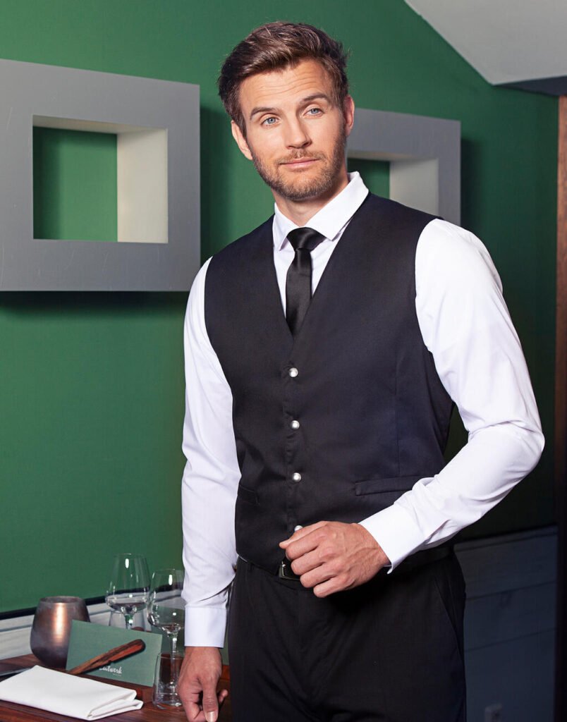 Veste de travail Karlowsky Waistcoat Kai noir