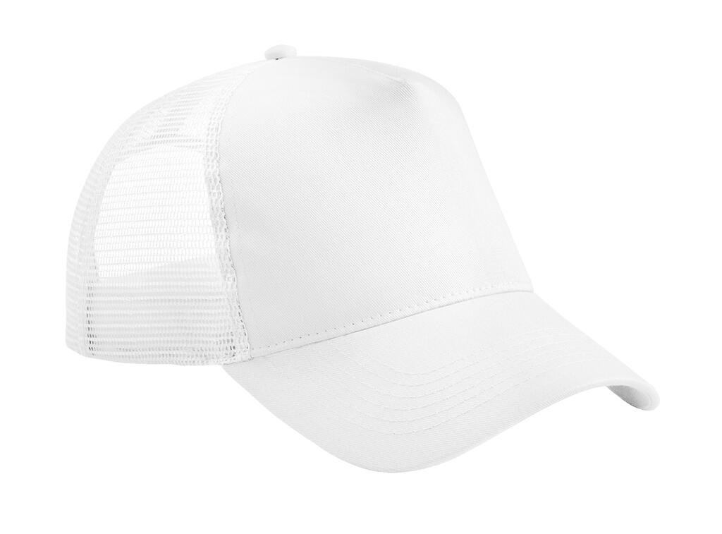 Beechfield Junior Snapback Trucker blanc / blanc